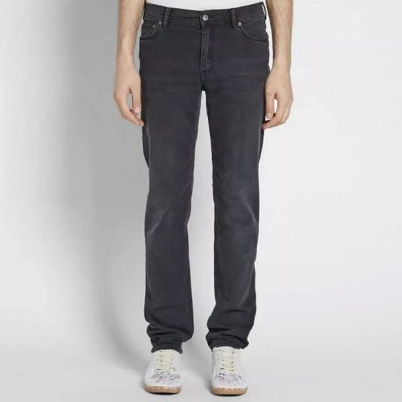 Acne Studios Blå Konst North Used Black Slim Fit Jeans Size 29 X 30 - Picture 1 of 10